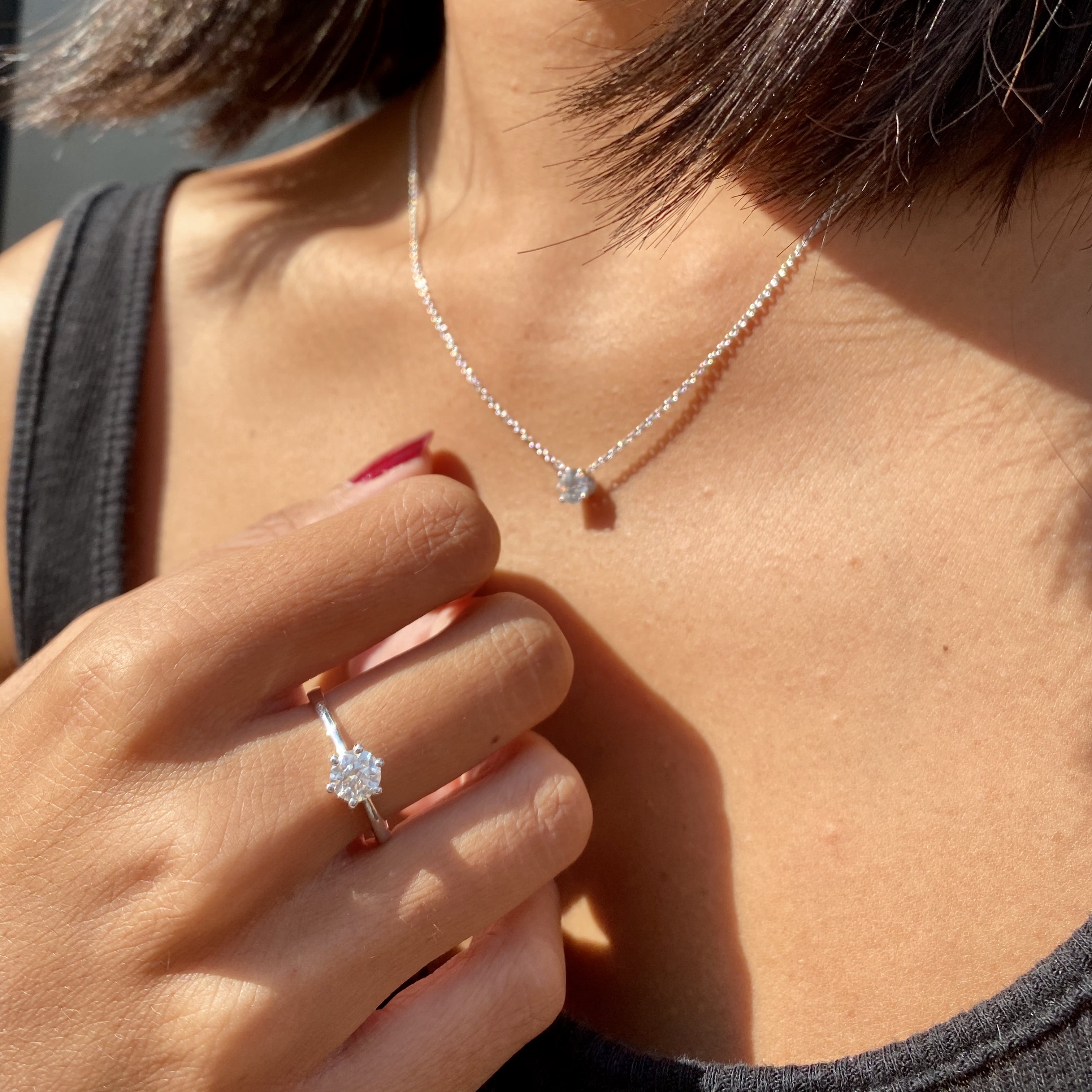 Celinni diamond engagement ring in Geneva