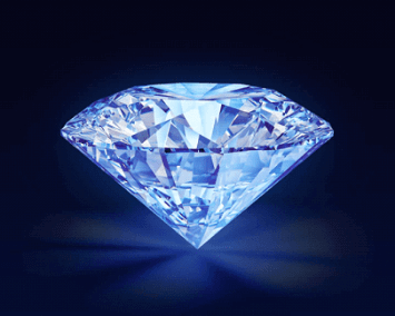 Diamants à fluorescence bleue