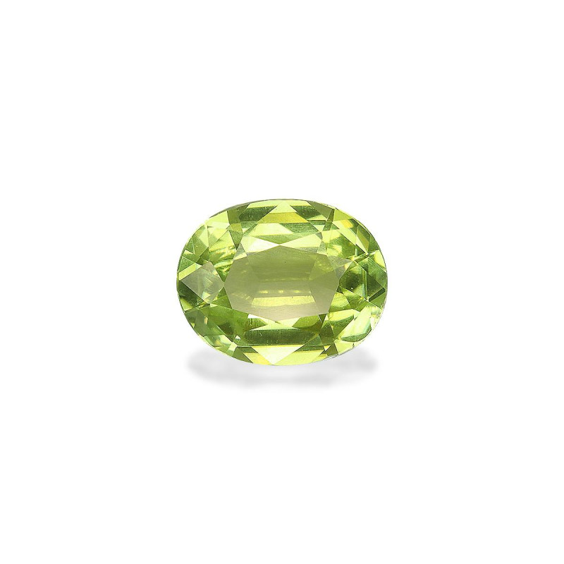 OVAL-cut Cuprian Tourmaline Lime Green 2.54 carats