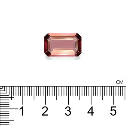 Rechthoekig geslepen roze toermalijn Strawberry Pink 7,23 karaat
