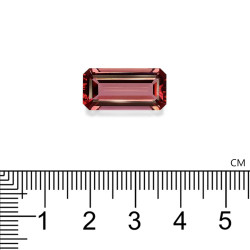 Rechthoekig geslepen roze toermalijn Strawberry Pink 8,99 karaat