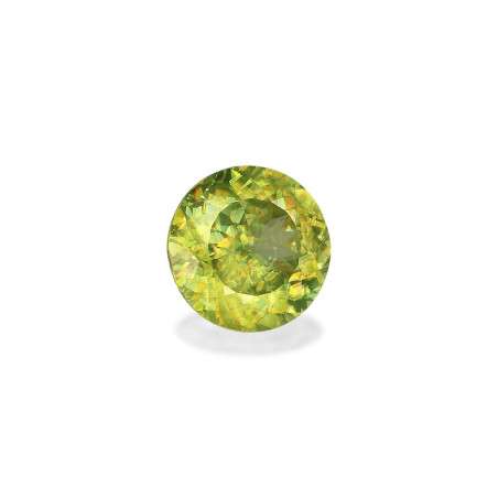 Esfena taille ROND Lime Green 1.90 carats