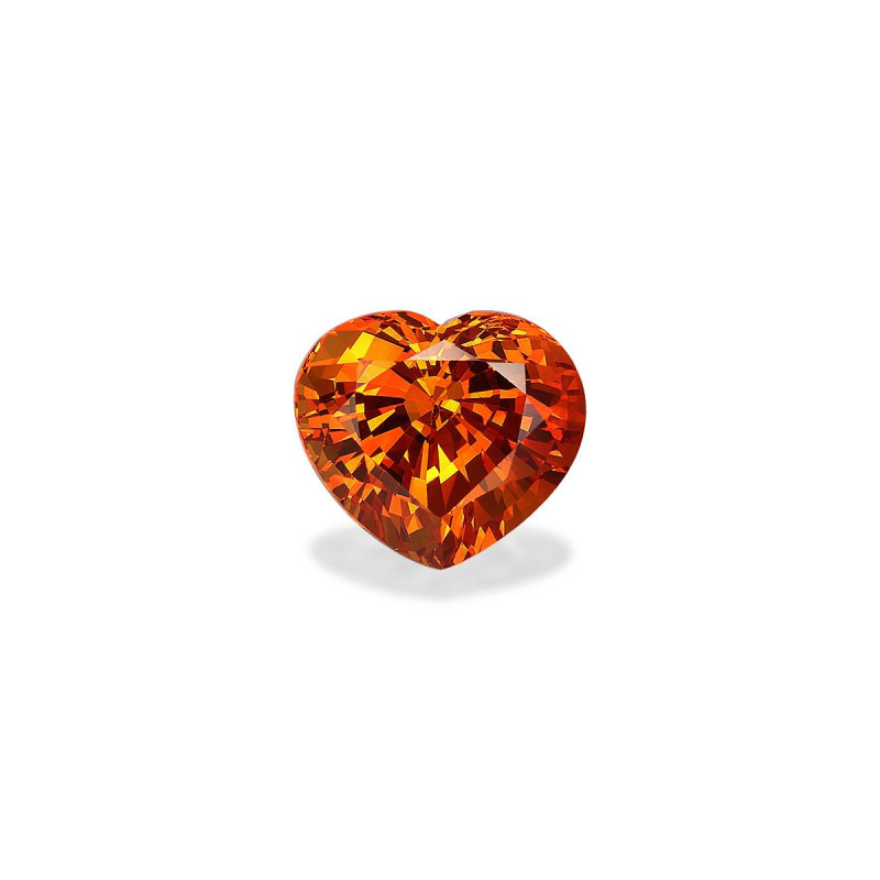 HEART-cut spessartite Mandarin Orange 5.26 carats