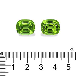Kussen geslepen Peridot Lime Green 21.44 karaat