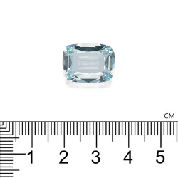 Kussen geslepen Hemelsblauwe Aquamarijn 8.11 karaat
