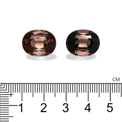 Ovale geslepen oranje toermalijn van 20,05 karaat