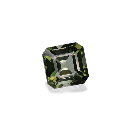 SQUARE-cut Green Tourmaline Forest Green 6.01 carats