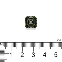 Tourmaline Verte taille CARR&Eacute; Forest Green 6.01 carats