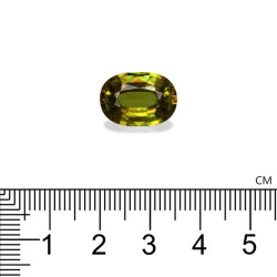 Sphen lengte OVAL Limettengr&uuml;n 8.06 karaten