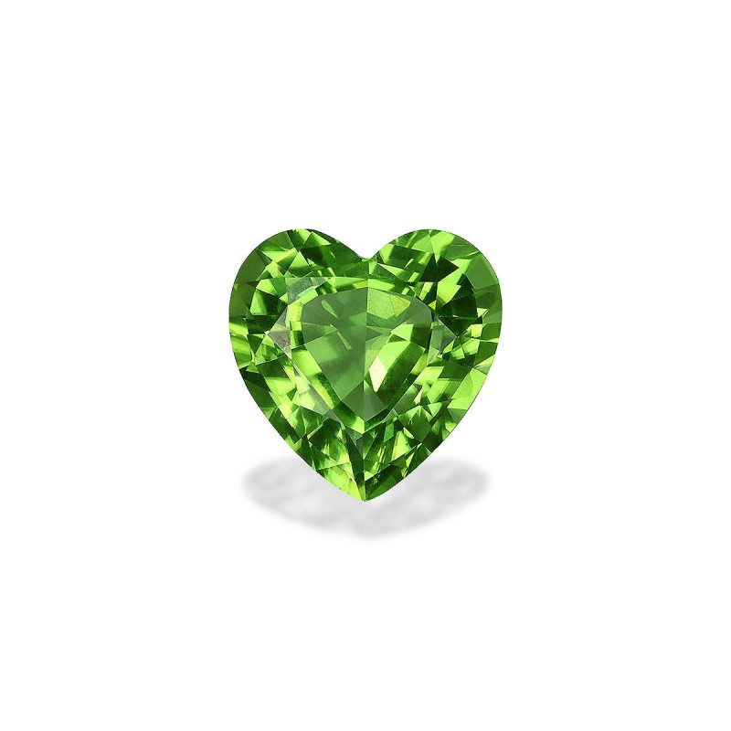 Peridot lengte HERZ Limettengrün 9.78 karaten