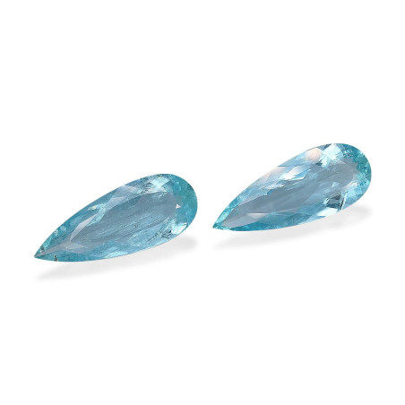 海蓝宝 taille 梨子 北极蓝 20.85 carats