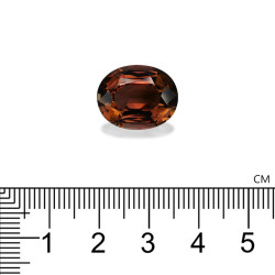 Ovale geslepen oranje toermalijn Mandarijn Oranje 10,69 karaat