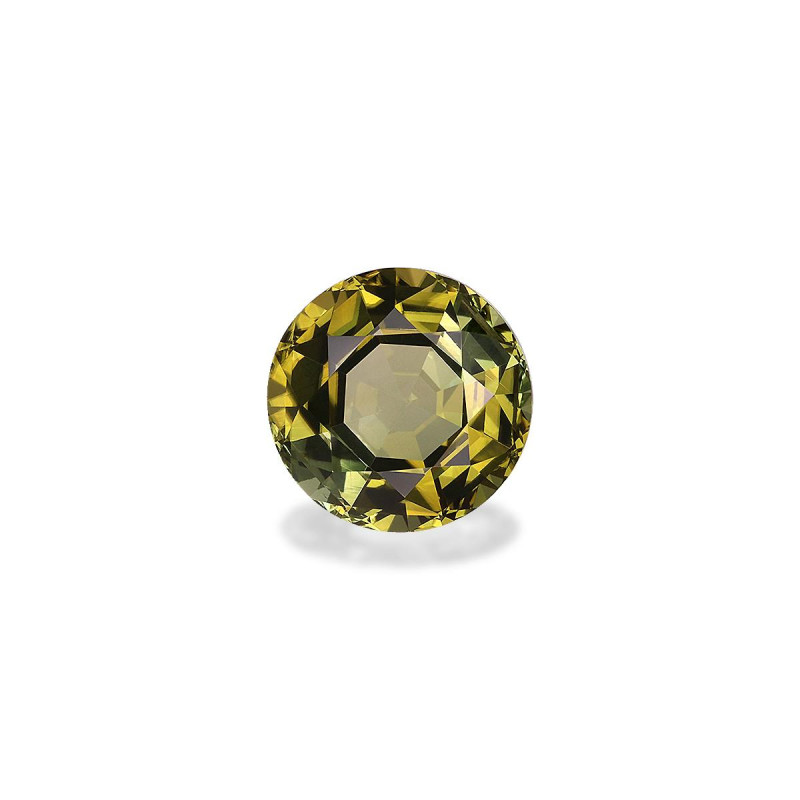 Tourmaline jaune taille ROND Lemon Yellow 4.25 carats