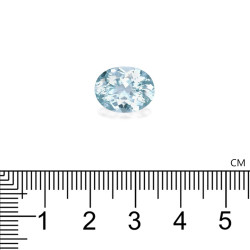 Ovale Baby Blauwe Paraiba Toermalijn van 5,44 karaat
