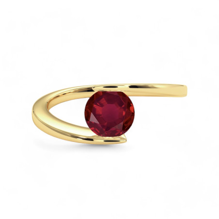 Bague Solitaire Eternal Rubis naturel