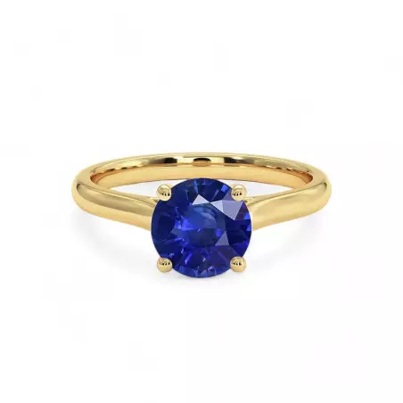 Promesse Solitaire Ring with Natural Sapphire