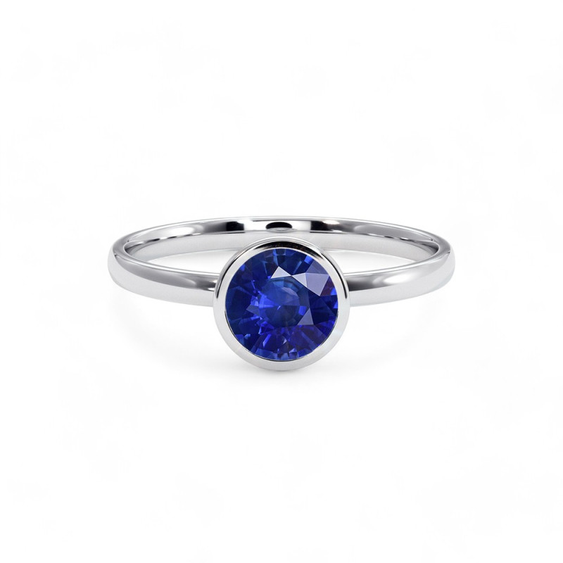 Solitaire Ring Chloe Natuurlijke Saffier