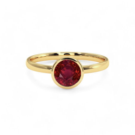 Bague solitaire Chloe Rubis Naturel