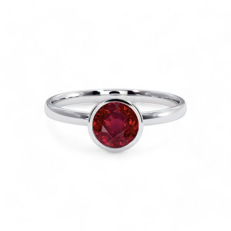 Solitaire Ring Chloe Natuurlijke Robijn