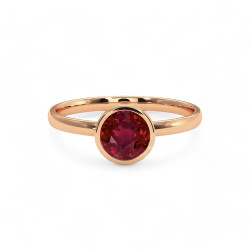 Celinni خاتم سوليتير كلوي مع ياقوت طبيعي – سوليتير