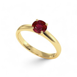 Celinni خاتم سوليتير يلانـا مع الياقوت الطبيعي - سوليتير