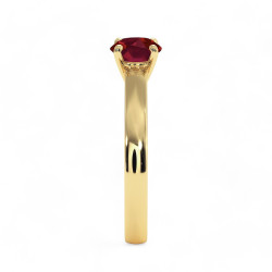 Celinni خاتم سوليتير يلانـا مع الياقوت الطبيعي - سوليتير