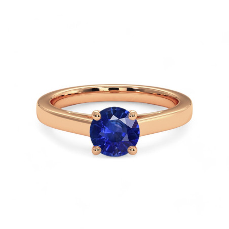 Bague solitaire Rose De Ma Vie saphir
