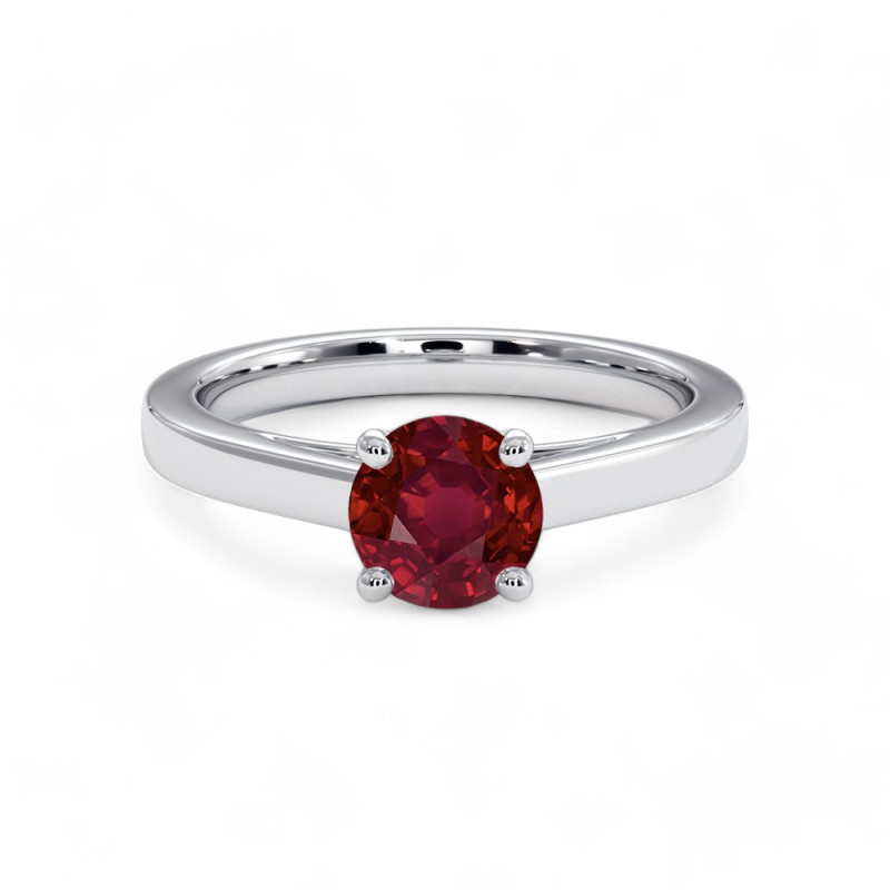 Solitaire "Rose de Ma Vie" Robijn