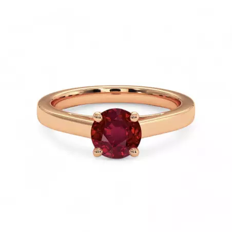Solitaire ring Rose de Ma Vie Ruby