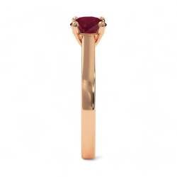 Celinni - مع الياقوت الأحمر Rose de ma vie خاتم سوليتير