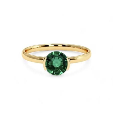 Solitärring Reine mit natürlichem Smaragd