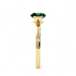 Celinni - بالزمرد الطبيعي Reine خاتم سوليتير