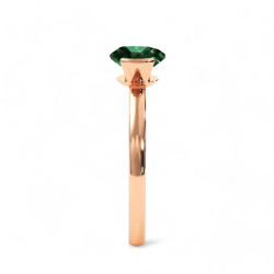 Celinni - بالزمرد الطبيعي Reine خاتم سوليتير