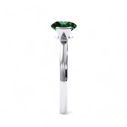 Celinni - بالزمرد الطبيعي Reine خاتم سوليتير