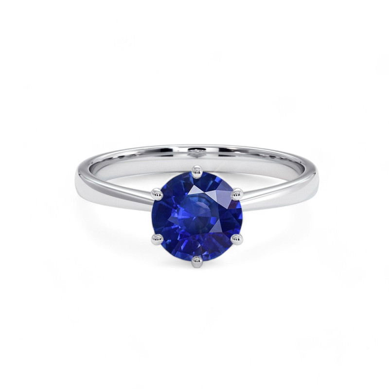 Anillo Solitaire Celinni 1968 Zafiro Natural