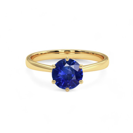 Solitaire Celinni 1968 mit natürlichem Saphir