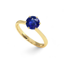 Celinni - الياقوت الأزرق الطبيعي Celinni 1968خاتم سوليتير