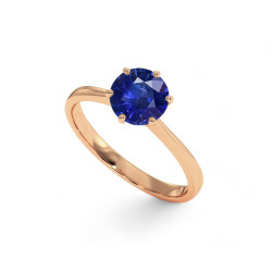 Celinni - الياقوت الأزرق الطبيعي Celinni 1968خاتم سوليتير