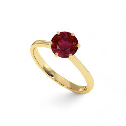 Celinni - الياقوت الأحمر الطبيعي Celinni 1968 خاتم سوليتير