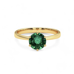 Celinni - الزمرد الطبيعي Celinni 1968 خاتم سوليتير