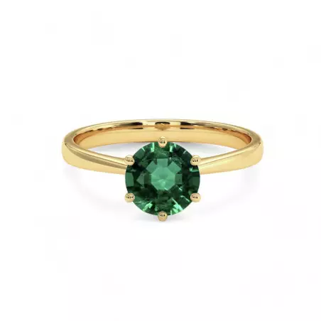 Celinni 1968 Solitaire Natural Emerald