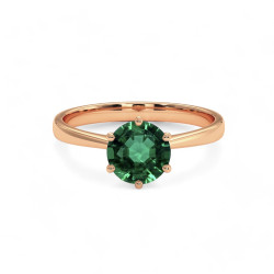 Celinni - الزمرد الطبيعي Celinni 1968 خاتم سوليتير