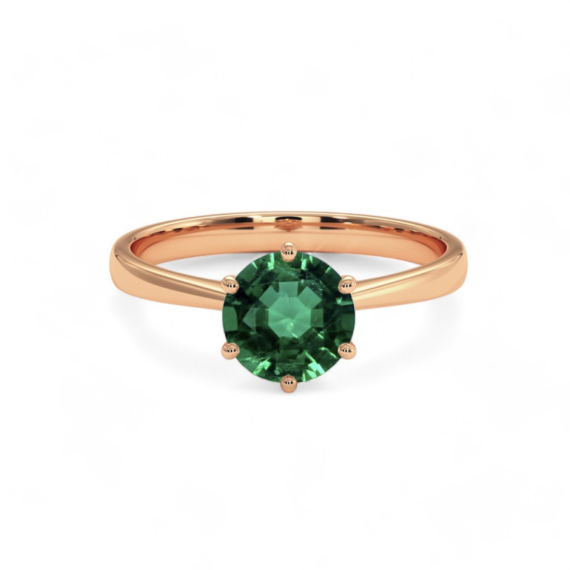 Celinni - الزمرد الطبيعي Celinni 1968 خاتم سوليتير