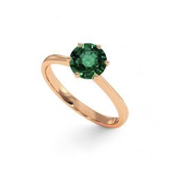 Celinni - الزمرد الطبيعي Celinni 1968 خاتم سوليتير