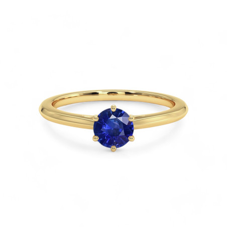 Bague solitaire Anna Saphir naturel