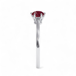 Celinni - الياقوت الأحمر الطبيعي Anna خاتم سوليتير