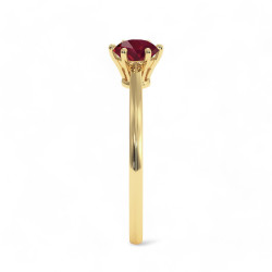 Celinni - الياقوت الأحمر الطبيعي Anna خاتم سوليتير