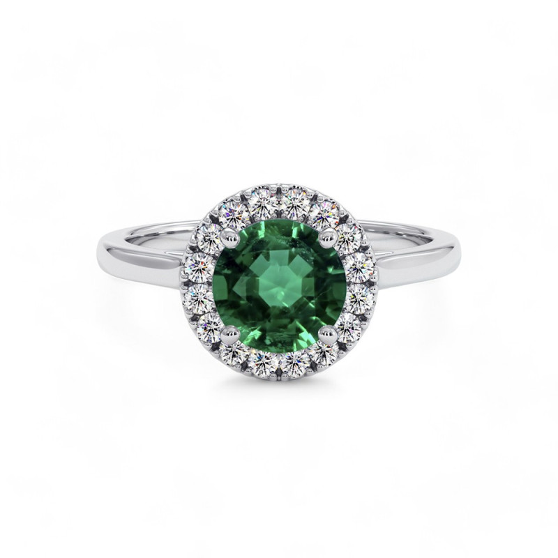 سوليتير Destinee الزمرد – مجموعة خواتم سوليتير الماس من Celinni