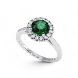 سوليتير Destinee الزمرد – مجموعة خواتم سوليتير الماس من Celinni