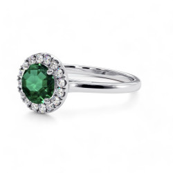 سوليتير Destinee الزمرد – مجموعة خواتم سوليتير الماس من Celinni